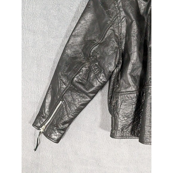 Antler Creek Leather Boys Motorcycle Jacket size 4XL - Picture 7 of 12